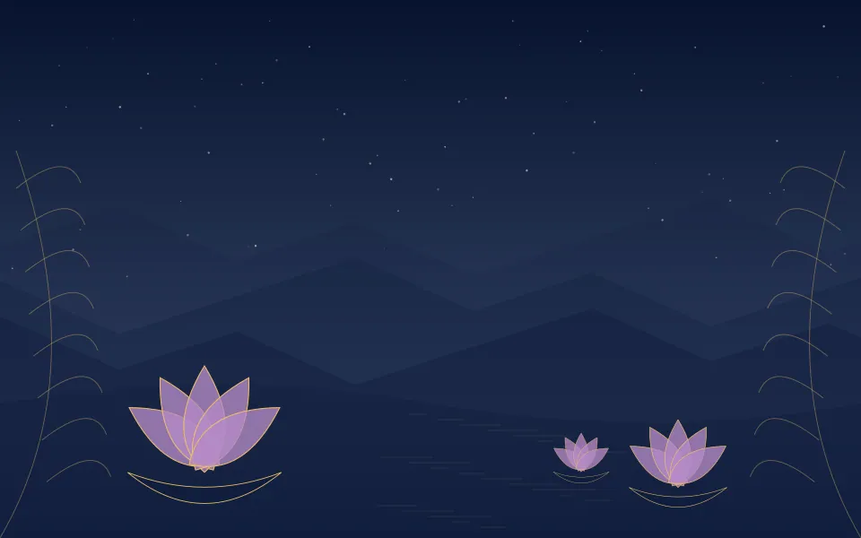 lotus water night