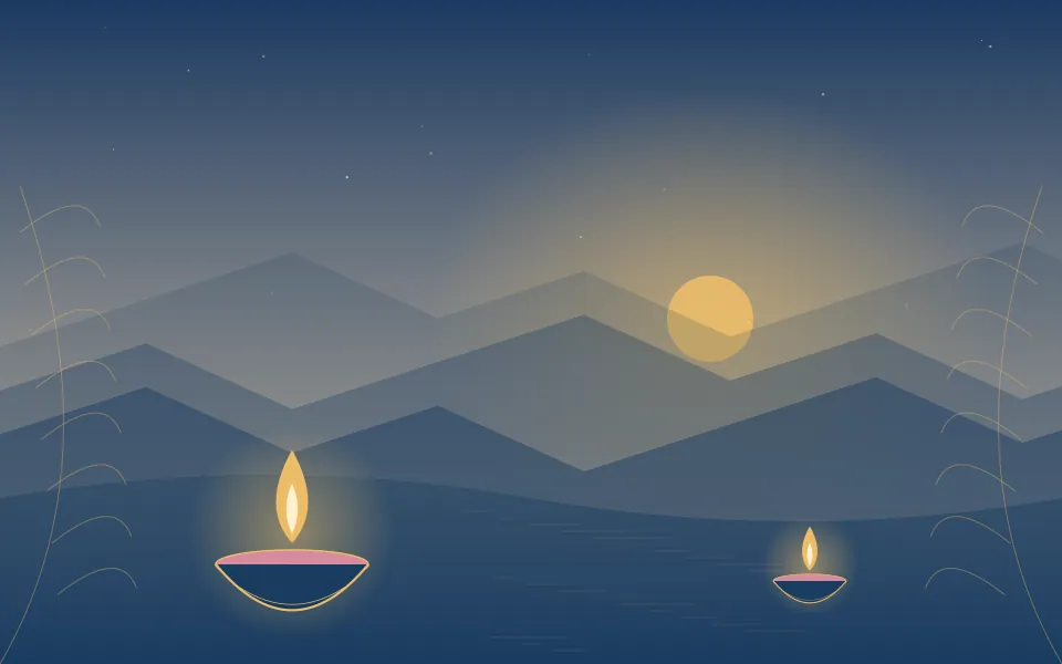 river lights day