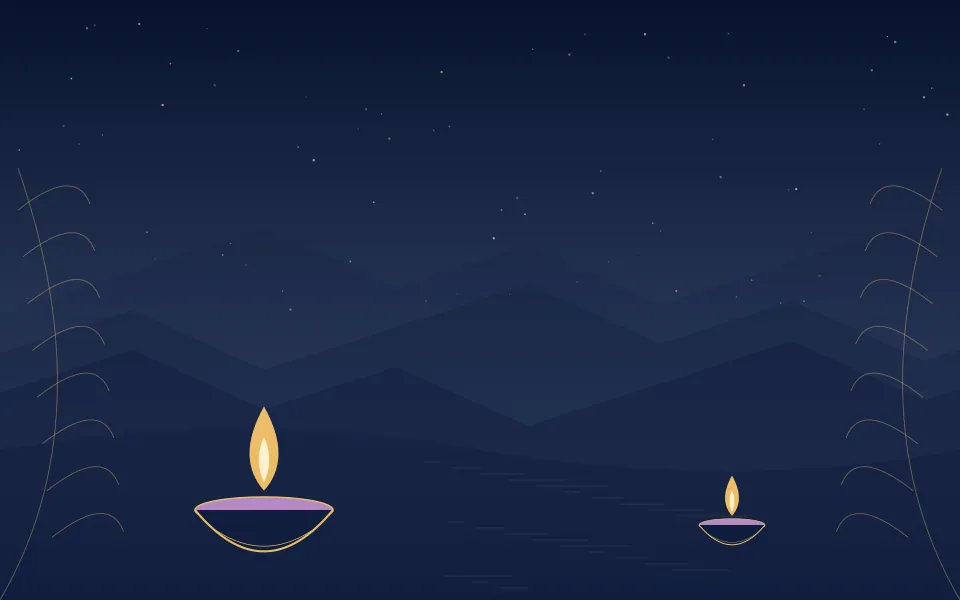 river lights night