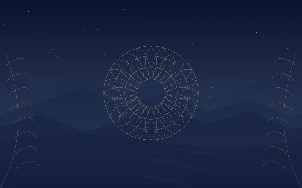 sun wheel night